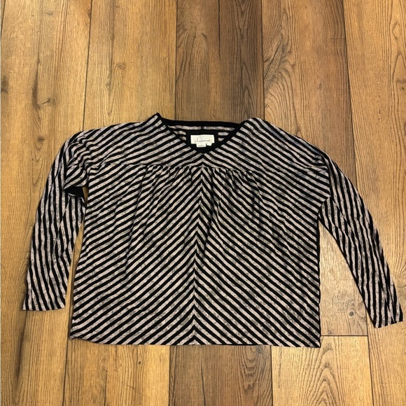 Anthropologie Black and White Long Sleeve Blouse - Picture 2 of 5